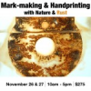 Mark Making and Handprinting with Nature & Rust