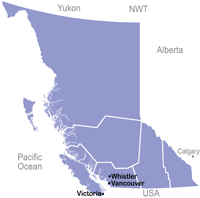 Map of British Columbia