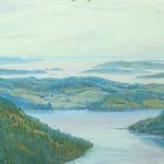 Landscape painting, art cards, Naomi McLean, Cowichan Bay