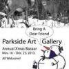 PARKSIDE ART GALLERY 5TH ANNUAL CHRISTMAS BAZAAR
