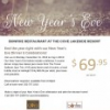 New Years Eve at the Cove Lakeside Resort