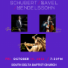 Schubert, Ravel & Mendelssohn Piano Trios - Friday October 14, 2022 at 7:30PM